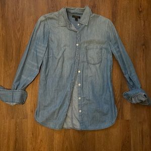 J Crew Light Wash Denim shirt